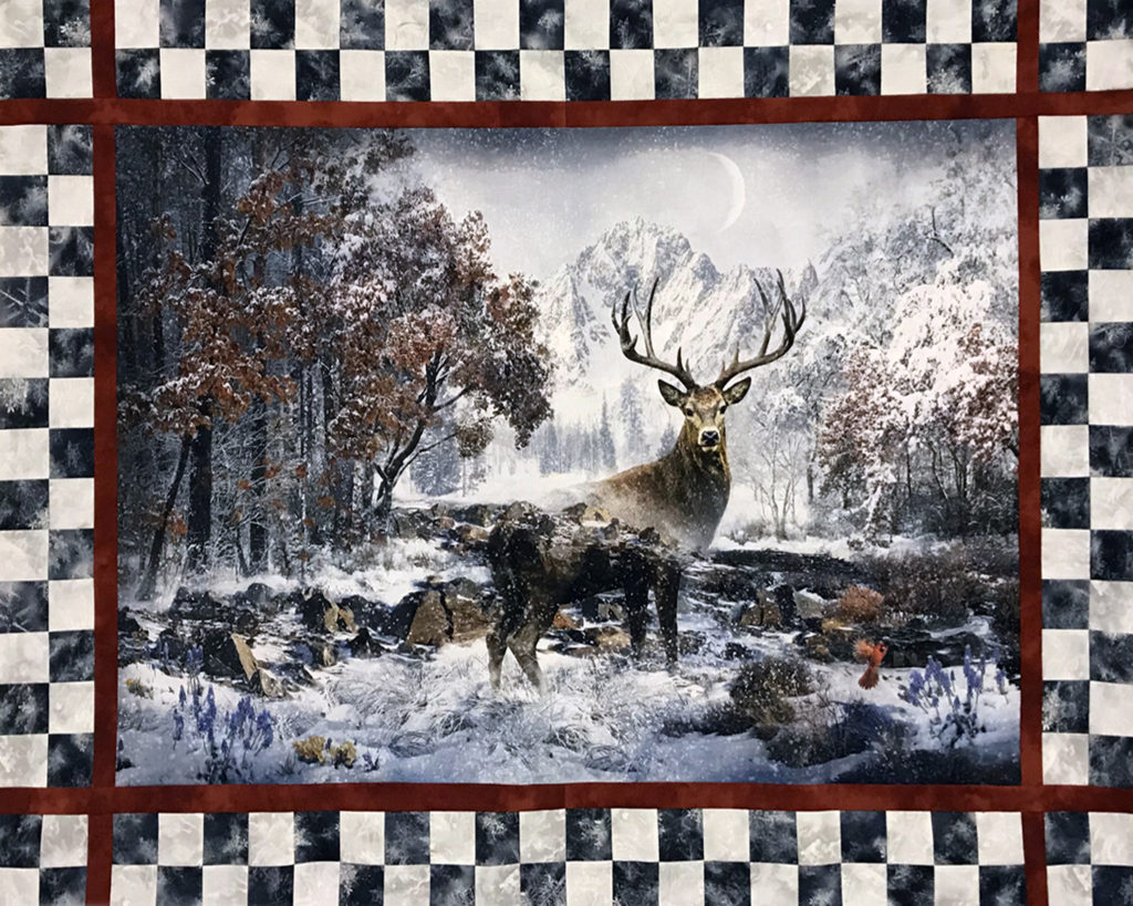 Woodland Deer Quilt or Wall Hanging