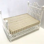 Miniature Dollhouse Mattress Taupe and Grey